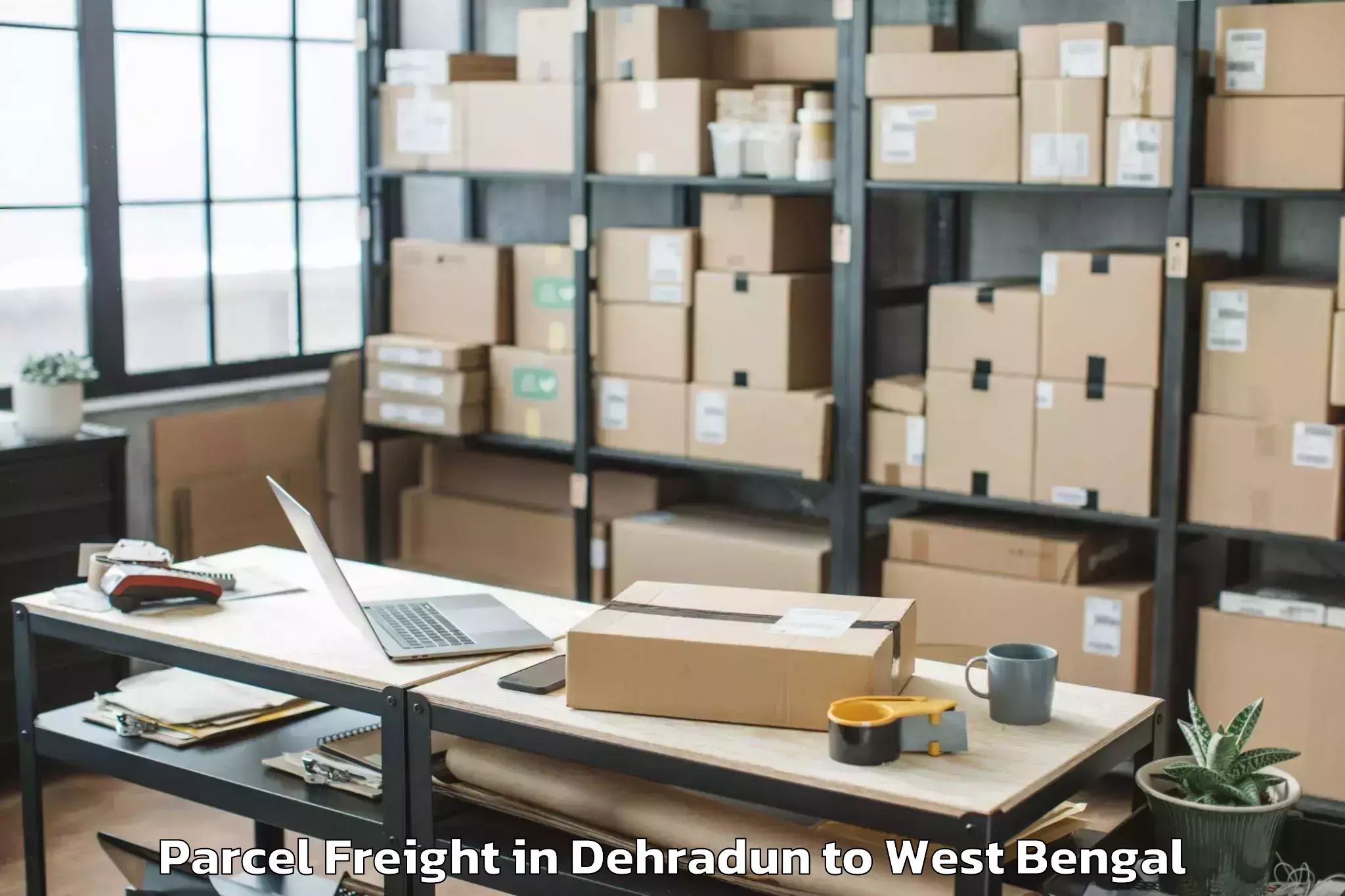 Book Dehradun to Kaliachaki Parcel Freight Online